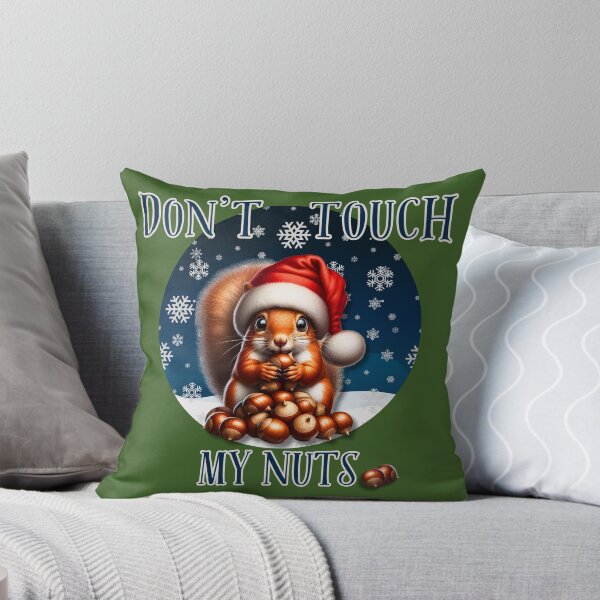 Item preview, Funny Christmas Squirrel – Don’t Touch My Nuts Holiday Humor Illustration designed and sold by Kmcantley.