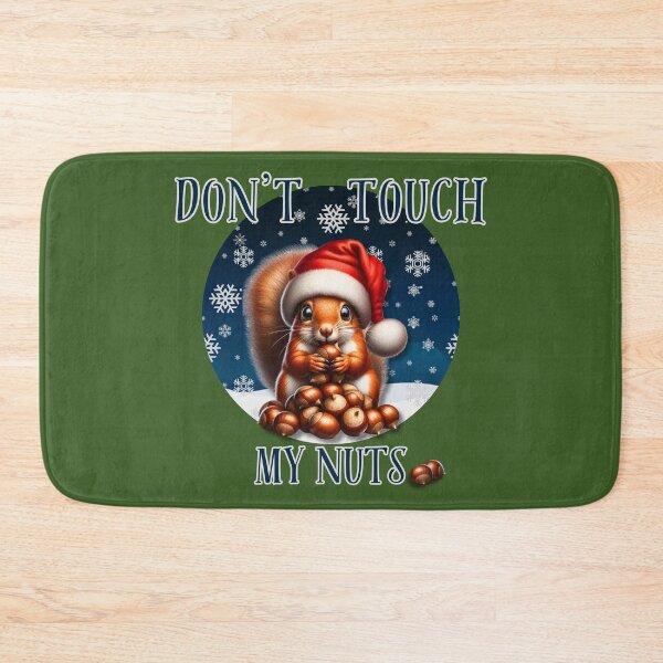 Item preview, Funny Christmas Squirrel – Don’t Touch My Nuts Holiday Humor Illustration designed and sold by Kmcantley.