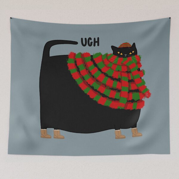 Item preview, Ugh Cat Winter Version designed and sold by KilkennyCat Art.