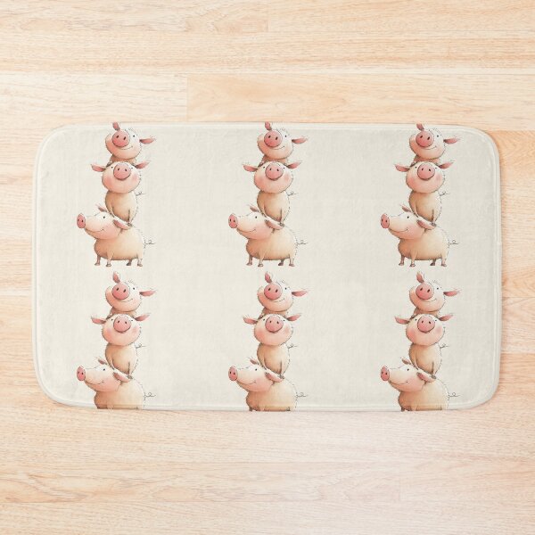 Item preview, NOSEY PIG ' Three Little Piggies! ' By Shirley MacArthur designed and sold by Shirley MacArthur Art.