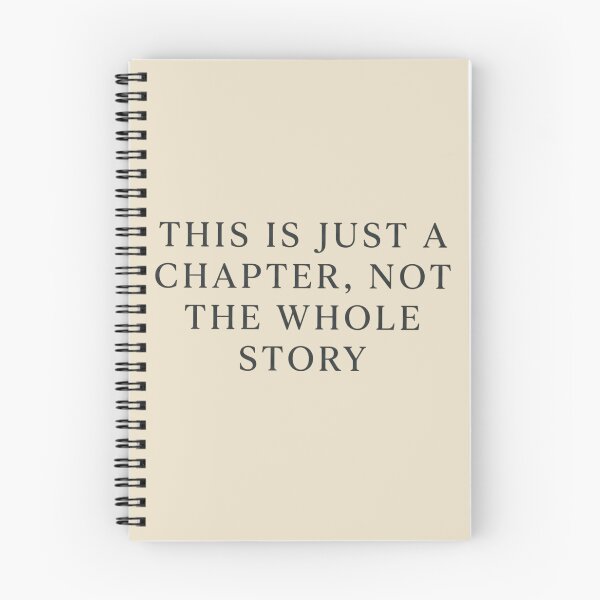 Item preview, Just a Chapter — Inspirational Quote Typography designed and sold by Afridi Art House.