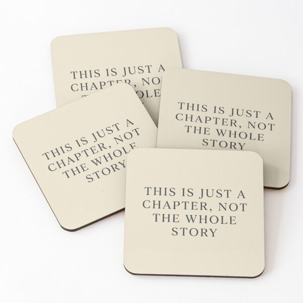 Item preview, Just a Chapter — Inspirational Quote Typography designed and sold by Afridi Art House.