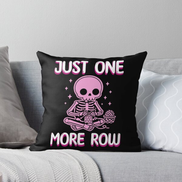 Item preview, Just One More Row Crochet Pink Skeleton Crocheting Knitting Lover designed and sold by BornBorn.