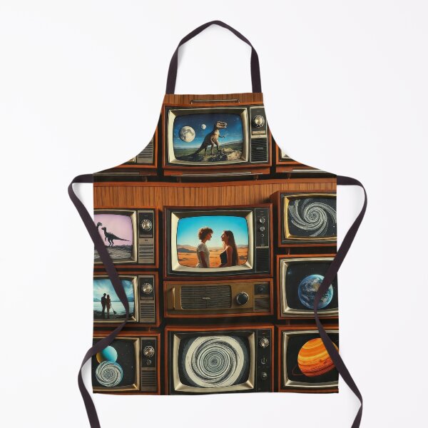 Item preview, Retro Sci-Fi TV Gallery - Vintage Television Art Grid Painting designed and sold by Cine8.