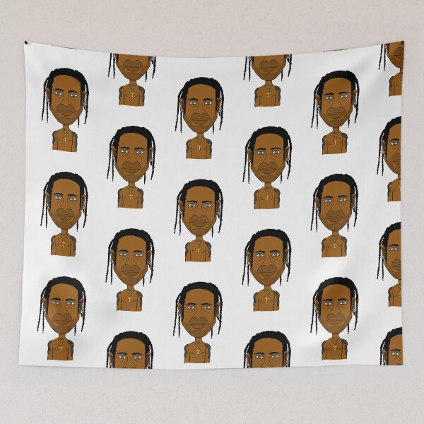 Item preview, Cool Cartoon Black Guy with Dreads, Green Eyes and Gold Ankh Chain. designed and sold by Eric Sintès.