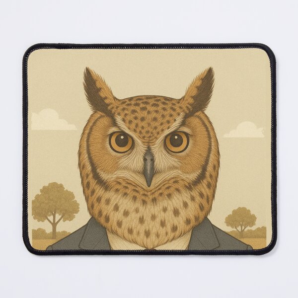 Item preview, THE PROFESSOR OWL designed and sold by TheWonkyEaselCo.
