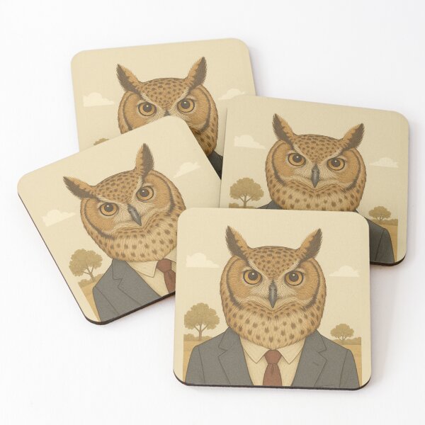 Item preview, THE PROFESSOR OWL designed and sold by TheWonkyEaselCo.