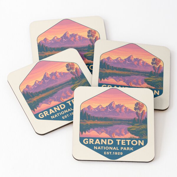Item preview, Grand Teton National Park Retro Sticker designed and sold by Gideon Emmerich.
