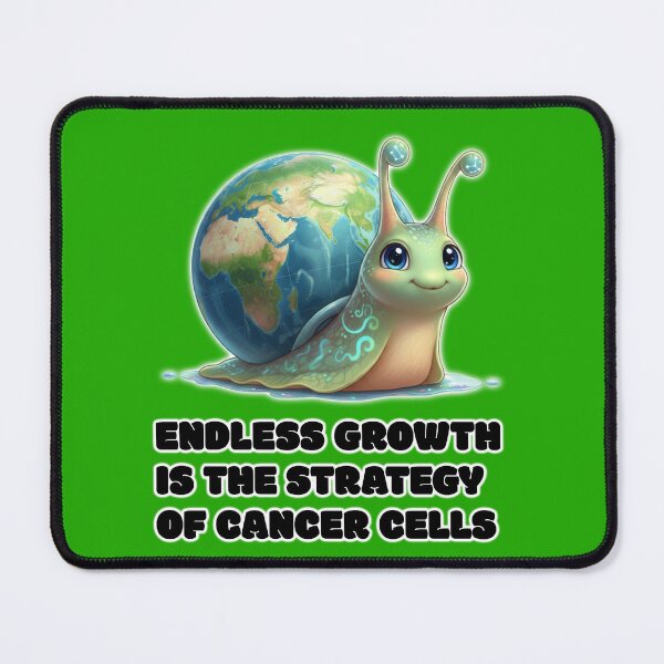 Item preview, Endless Growth Is the Strategy of Cancer Cells, Dark Science Snail Illustration designed and sold by Happy Puppy Print On Demand.