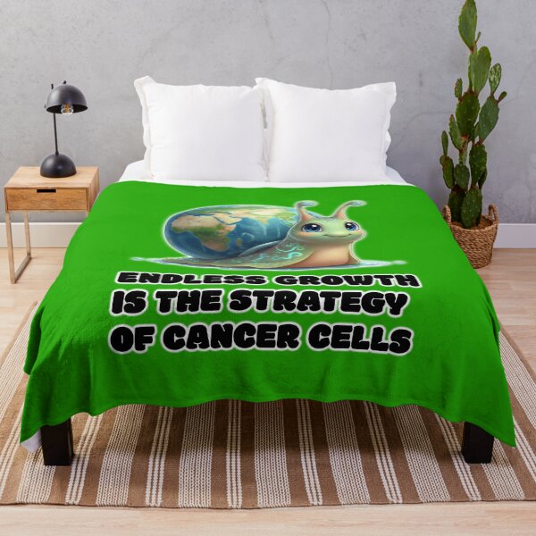 Item preview, Endless Growth Is the Strategy of Cancer Cells, Dark Science Snail Illustration designed and sold by Happy Puppy Print On Demand.