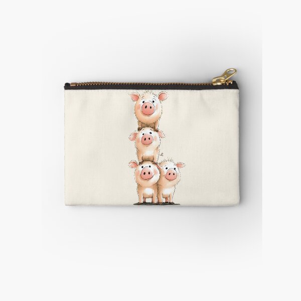 Item preview, NOSEY PIG ' Pinky Pigs! ' By Shirley MacArthur designed and sold by Shirley MacArthur Art.