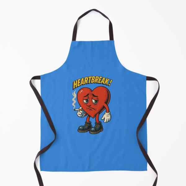 Item preview, Heartbreak – Retro Cartoon Heart Character designed and sold by The Devil's Bargain.