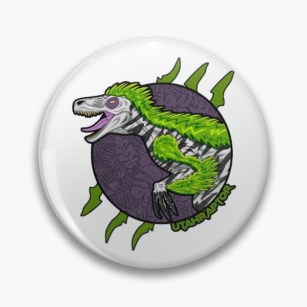 Item preview, Utahraptor – claw-slashed dinosaur design designed and sold by Grimtech Workshop.
