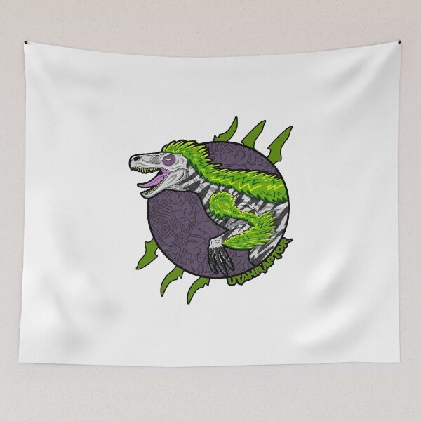 Item preview, Utahraptor – claw-slashed dinosaur design designed and sold by Grimtech Workshop.