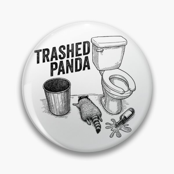 Item preview, Trashed Panda Funny Animal Humor designed and sold by StickChic.