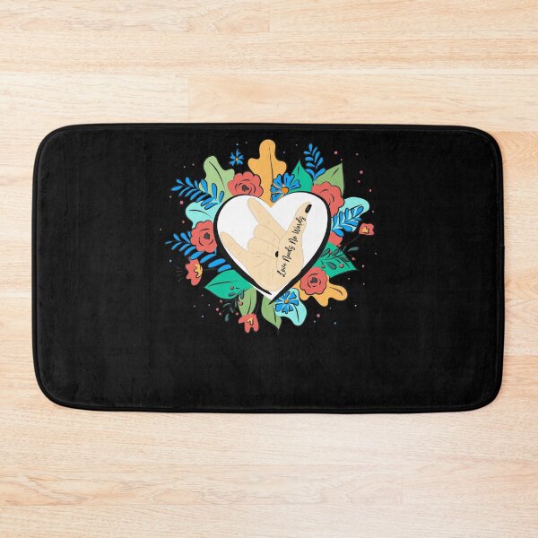 Item preview, ASL Sign Language Love Needs No Words Floral designed and sold by Nocturnal-Vines.