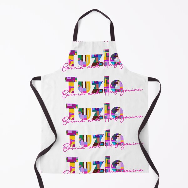 Item preview, Tuzla, Bosnia and Herzegovina, Vibrant Abstract City Typography Art designed and sold by Wanderful-roads.