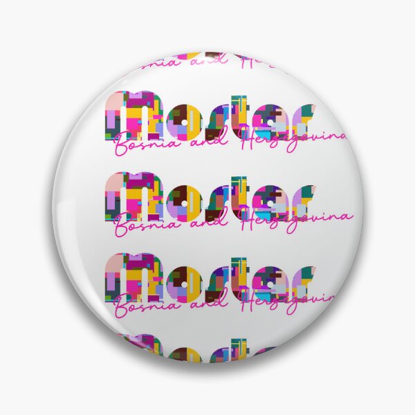 Item preview, Mostar, Bosnia and Herzegovina, Vibrant Abstract City Typography Art designed and sold by Wanderful-roads.