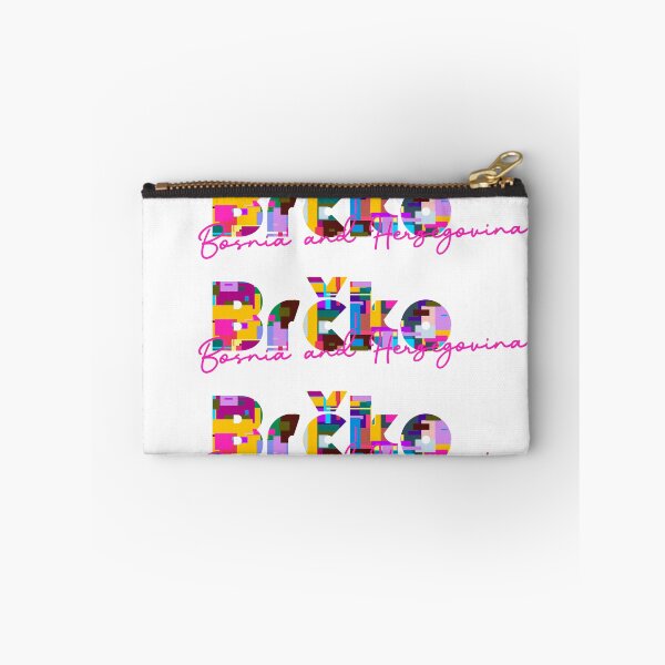 Item preview, Brčko, Bosnia and Herzegovina, Vibrant Abstract City Typography Art designed and sold by Wanderful-roads.