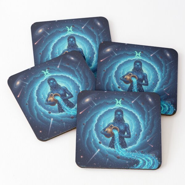 Item preview, Aquarius Zodiac Sign Art – Aquarius Water Bearer Illustration designed and sold by Live_With_Suzy.