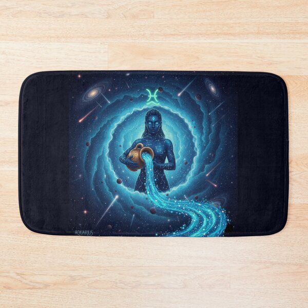 Item preview, Aquarius Zodiac Sign Art – Aquarius Water Bearer Illustration designed and sold by Live_With_Suzy.