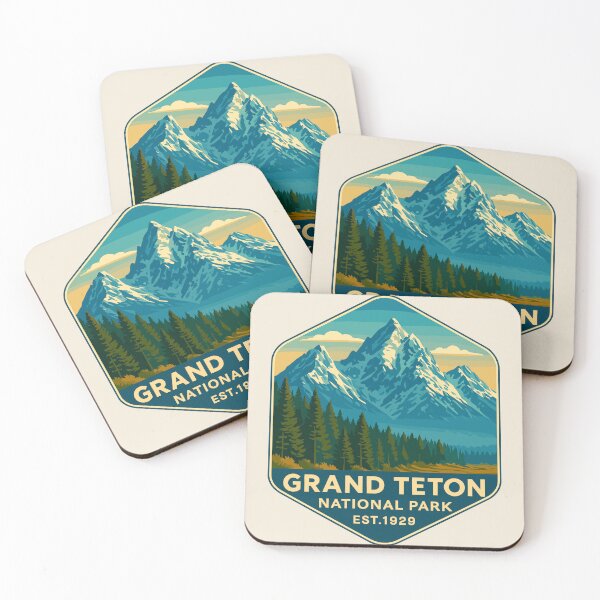 Item preview, Grand Teton National Park Retro Sticker designed and sold by Gideon Emmerich.