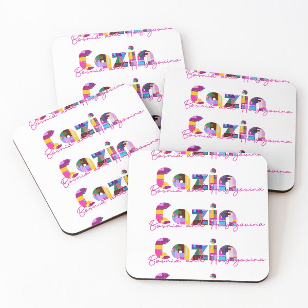 Item preview, Cazin, Bosnia and Herzegovina, Vibrant Abstract City Typography Art designed and sold by Wanderful-roads.