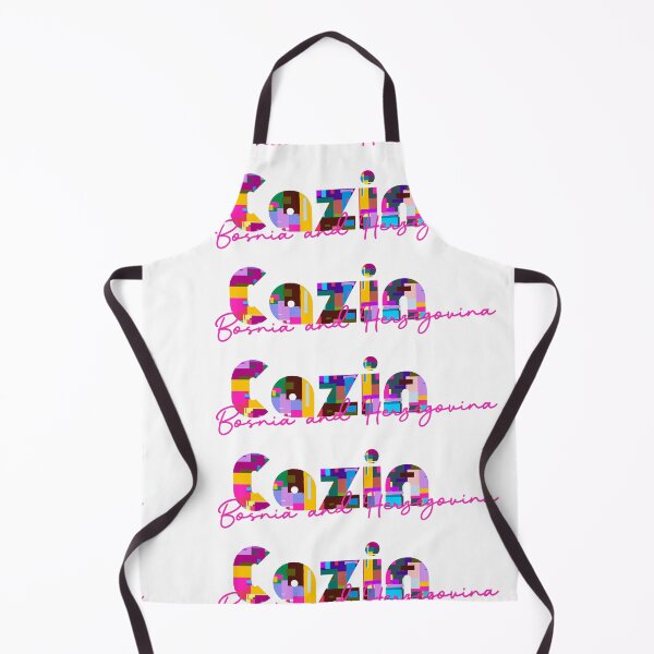 Item preview, Cazin, Bosnia and Herzegovina, Vibrant Abstract City Typography Art designed and sold by Wanderful-roads.