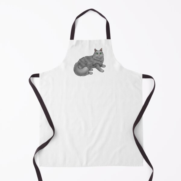Item preview, Cat - Domestic Longhair - Gray designed and sold by Jennifer Stolzer.
