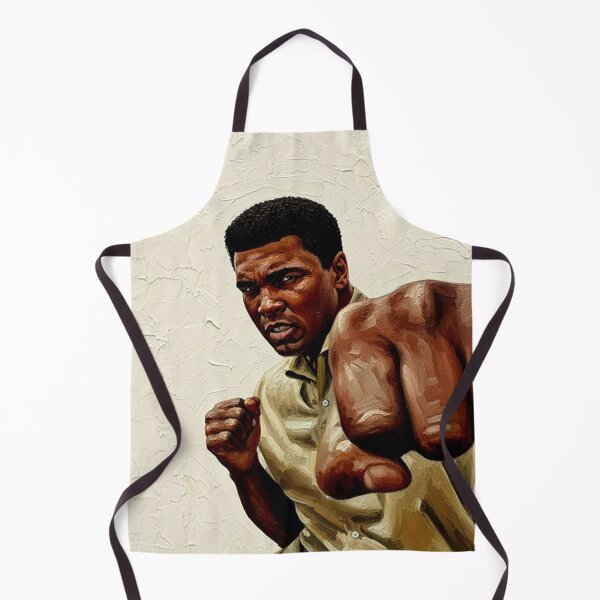 Item preview, Heavyweight Champion Fighter Portrait Art | Intense Stance Painting | Textured White Background designed and sold by Art's Diner.