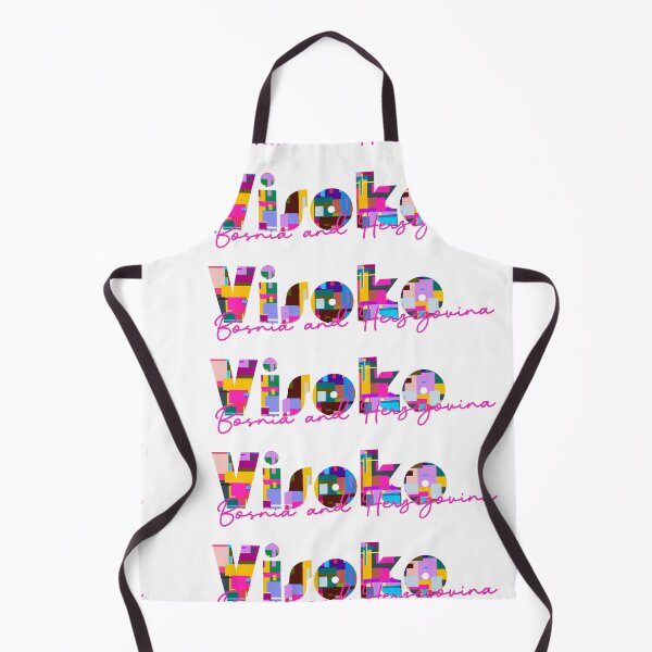 Item preview, Visoko, Bosnia and Herzegovina, Vibrant Abstract City Typography Art designed and sold by Wanderful-roads.