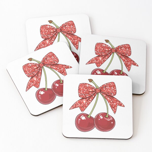 Item preview, Cherry bow  with glitter designed and sold by PMSNshop.