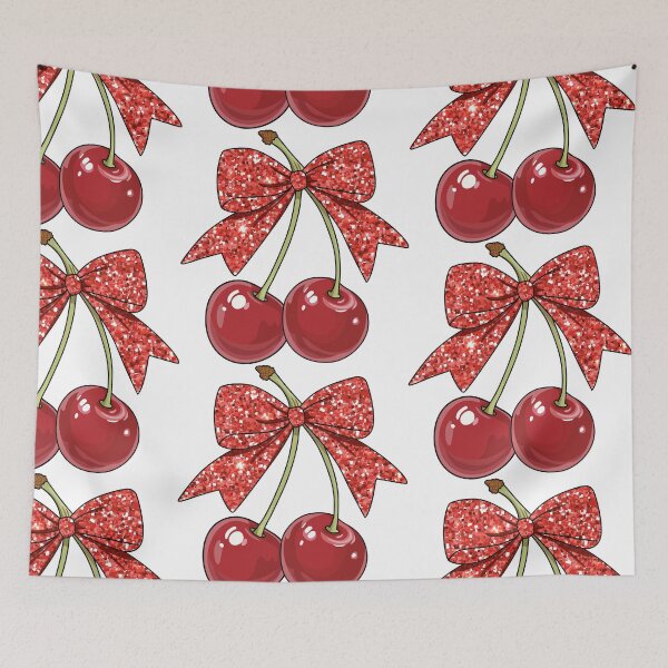 Item preview, Cherry bow  with glitter designed and sold by PMSNshop.