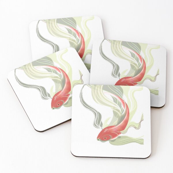 Item preview, thereal Red Koi with Wispy Ripples designed and sold by mj0128.