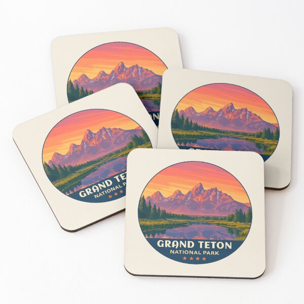 Item preview, Grand Teton National Park Retro Sticker designed and sold by Gideon Emmerich.