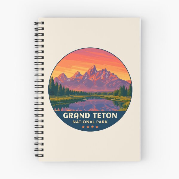 Item preview, Grand Teton National Park Retro Sticker designed and sold by Gideon Emmerich.