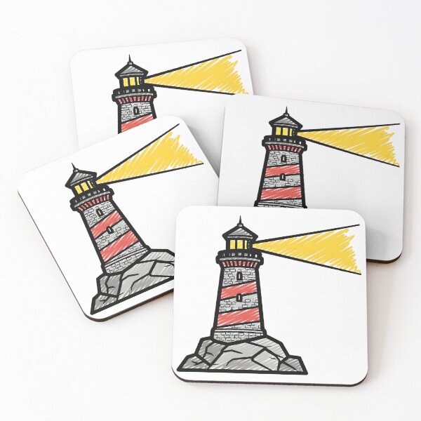 Item preview, Lighthouse Sketch Maritime Coastal Nautical designed and sold by HendrixMa.