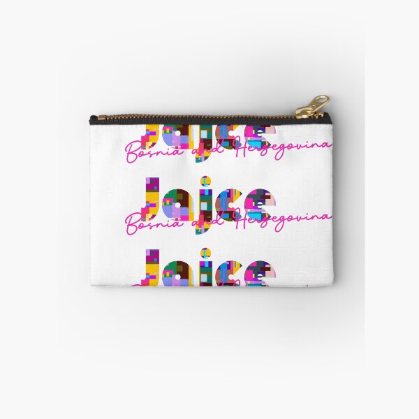 Item preview, Jajce, Bosnia and Herzegovina, Vibrant Abstract City Typography Art designed and sold by Wanderful-roads.