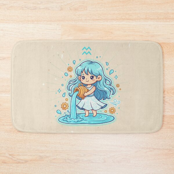 Item preview, Aquarius Zodiac Sign Art – Aquarius Water Bearer Illustration designed and sold by Live_With_Suzy.