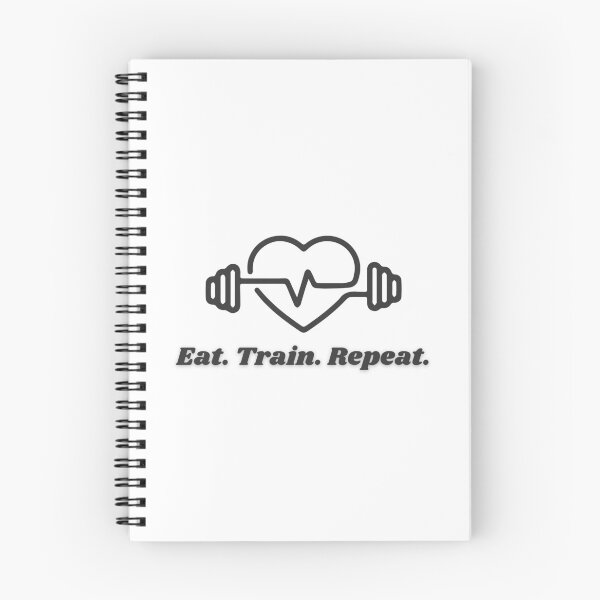Item preview, Eat Train Repeat – Fitness Motivation Gym Shirt designed and sold by MSHobbies.