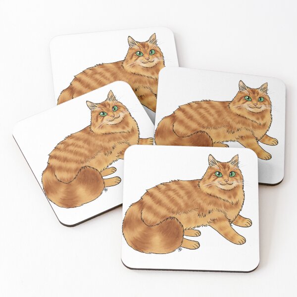 Item preview, Cat - Domestic Longhair - Orange designed and sold by Jennifer Stolzer.