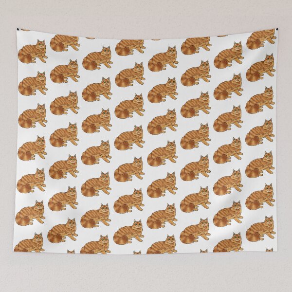 Item preview, Cat - Domestic Longhair - Orange designed and sold by Jennifer Stolzer.