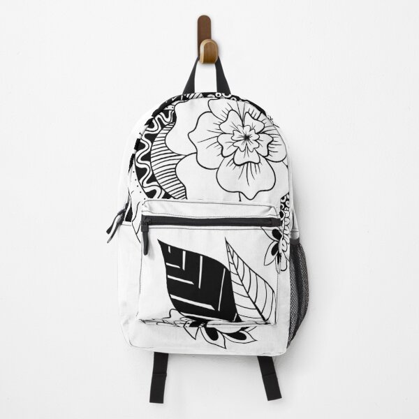 Item preview, Flower black and white motif designed and sold by ZeborahGrace.
