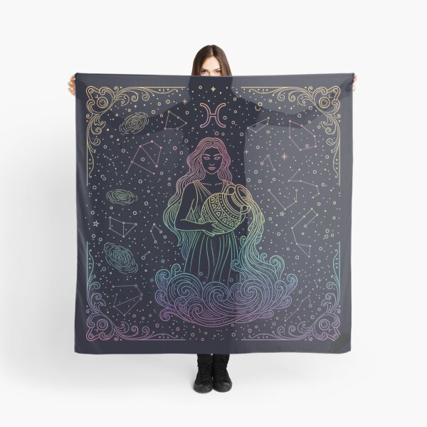 Item preview, Aquarius Zodiac Sign Art – Aquarius Water Bearer Illustration designed and sold by Live_With_Suzy.