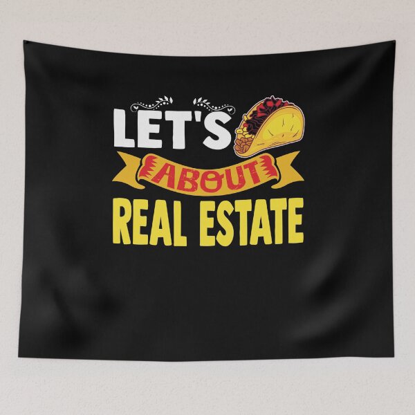 Item preview, Funny Realtor Let's Taco About Real Estate Pun designed and sold by Nocturnal-Vines.