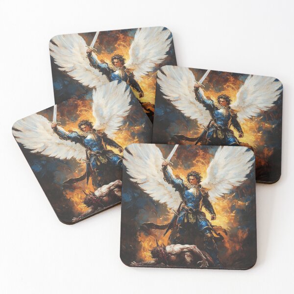 Item preview, Archangel Michael Angel Warrior – Sword of Heaven Fantasy Art designed and sold by GuyBlank.