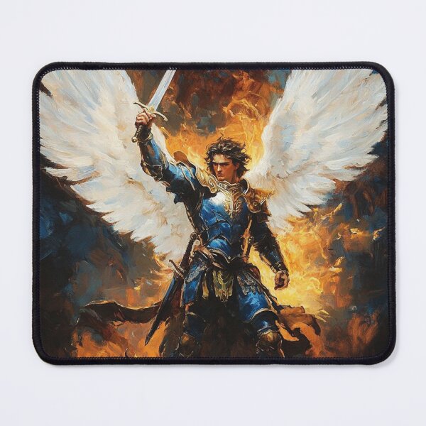 Item preview, Archangel Michael Angel Warrior – Sword of Heaven Fantasy Art designed and sold by GuyBlank.