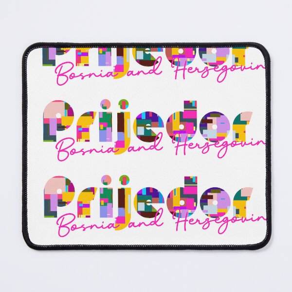 Item preview, Prijedor, Bosnia and Herzegovina, Vibrant Abstract City Typography Art designed and sold by Wanderful-roads.