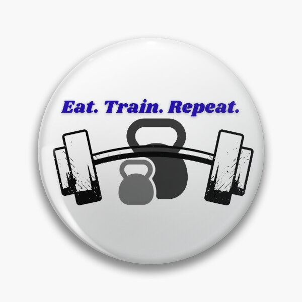 Item preview, Eat Train Repeat – Fitness Motivation Gym Shirt designed and sold by MSHobbies.