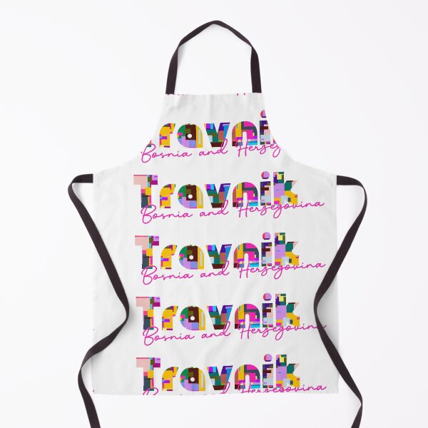 Item preview, Travnik, Bosnia and Herzegovina, Vibrant Abstract City Typography Art designed and sold by Wanderful-roads.